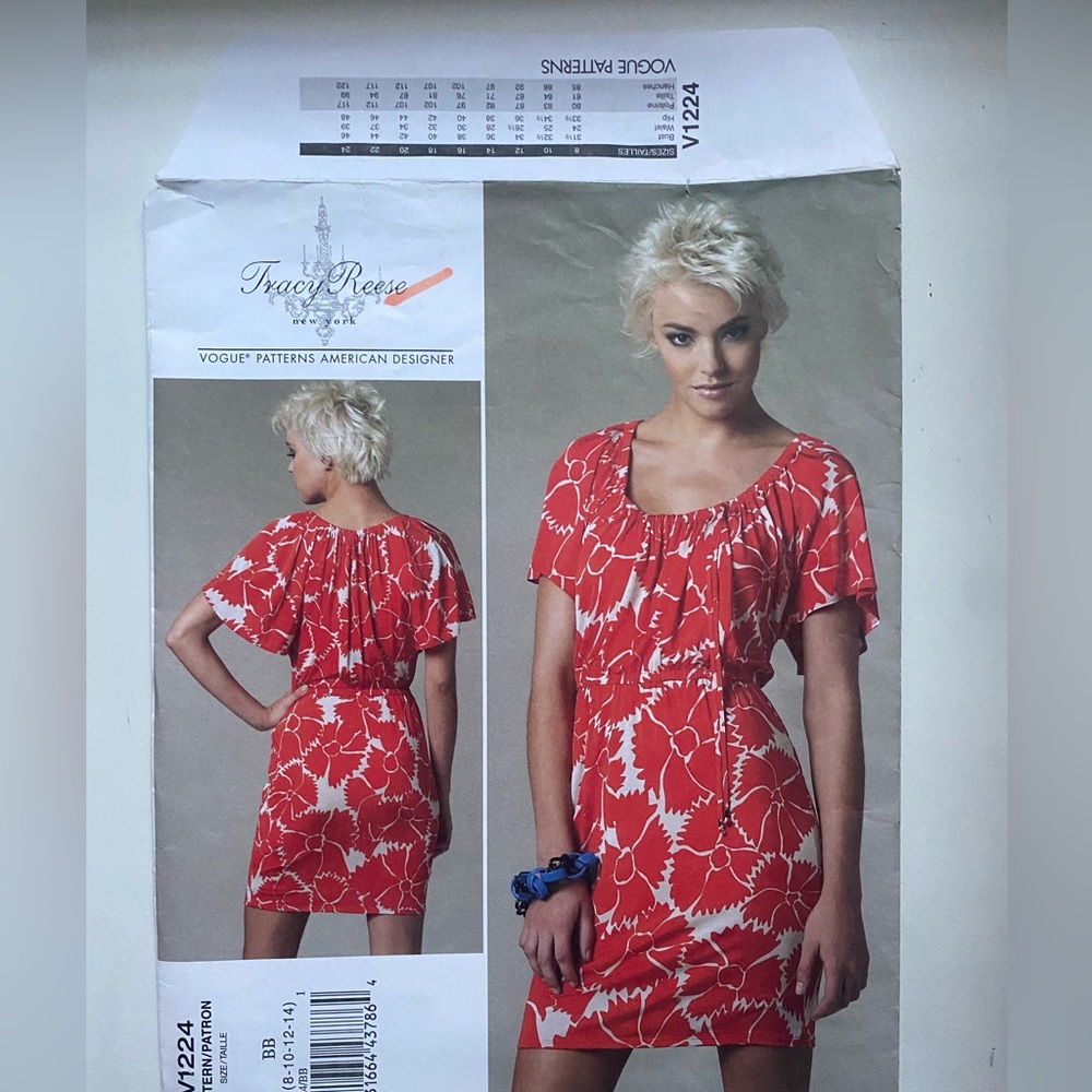 FRANCY REESE New York Dress sewing pattern from vogue patterns American designer